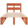 vidaXL Bed Frame without Mattress Wax Brown 90x200 cm Solid Wood Pine