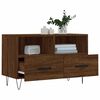 vidaXL TV Cabinet Brown Oak 80x36x50 cm Engineered Wood