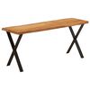 vidaXL Bench with Live Edge 105 cm Solid Wood Acacia