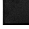 vidaXL Door Mat Black 80 x 60 x 1.2 cm Teddy Fabric