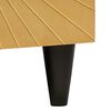 vidaXL Coffee Table Black and Gold 80 x 50 x 40 cm