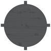 vidaXL Coffee Table Grey &Oslash; 62.5x45 cm Solid Wood Pine