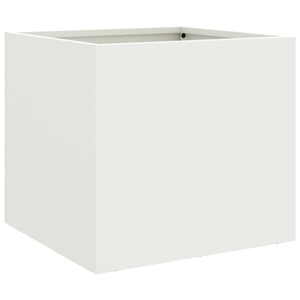 vidaXL Planter White 32x30x29 cm Steel