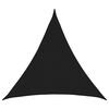 vidaXL Sunshade Sail 2 x 2 x 2 m HDPE Triangular Black
