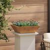 vidaXL Garden Planter 5 pcs Rusty 50 x 50 x 15 cm Weathering Steel
