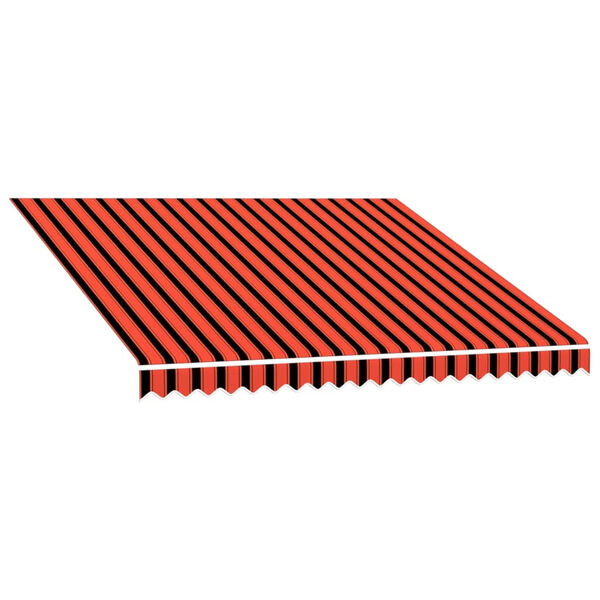 vidaXL Awning Top Sunshade Canvas Orange and Brown 300x250 cm