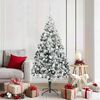 vidaXL Artificial Christmas Tree with 300 LEDs with Stand White 180 cm