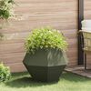vidaXL Planter Olive Green 75 x 75 x 60 cm Steel
