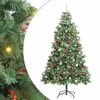vidaXL Artificial Christmas Tree Green 240 cm PVC and Metal