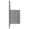 vidaXL Wall-mounted Bedside Cabinet Grey Sonoma