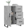 vidaXL Sideboard Concrete Grey 69.5x34x90 cm Engineered Wood
