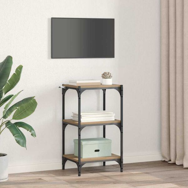 vidaXL Book Cabinet Artisan oak 40 x 33 x 70.5 cm Engineered wood