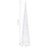 vidaXL Acrylic Decorative LED Light Cone Cold White 120 cm