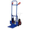 vidaXL Folding Sack Truck with 6 Wheels Blue