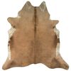 vidaXL Real Cowhide Rug Brown and White 180x220 cm