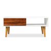 vidaXL Coffee Table Solid Acacia Wood 90x50x40 cm