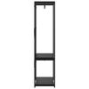 vidaXL Wardrobe Black 60x40x167 cm Metal and Engineered Wood