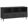 vidaXL TV Cabinet Black 102 x 34.5 x 50 cm Engineered Wood