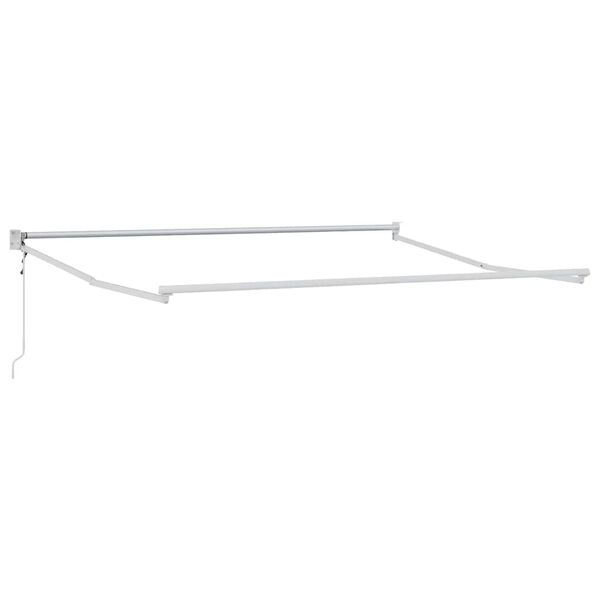 vidaXL Retractable Awning White 350 x 250 cm Aluminium