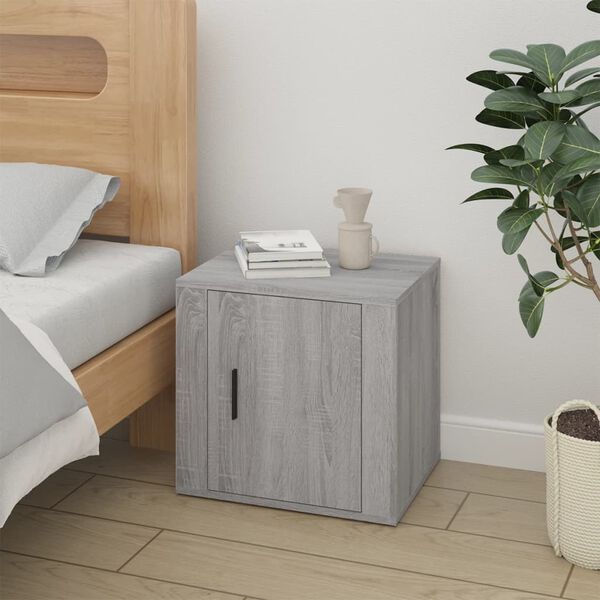 vidaXL Bedside Cabinets 2 pcs Grey Sonoma 50x39x47 cm