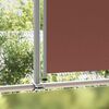 vidaXL Patio Retractable Side Awning 160x300 cm Brown