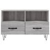 vidaXL TV Cabinet Grey Sonoma 80x36x50 cm Engineered Wood