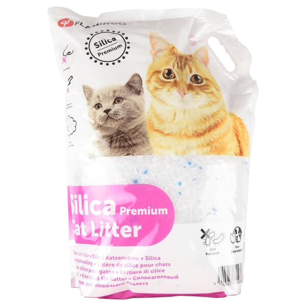 FLAMINGO Cat Litter Silica Coarse Grains 10L