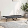 vidaXL Elevated Dog Bed Black 130x80x20 cm Textilene and Steel