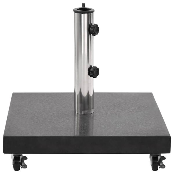 vidaXL Parasol Base Granite 30 kg Square Black