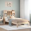 vidaXL Bookcase Bed without Mattress 75x190cm Solid Wood Pine