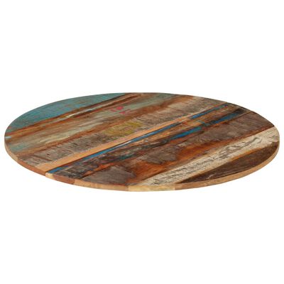 vidaXL Table Top Ø80x(1.5-1.6) cm Solid Wood Reclaimed