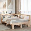 vidaXL Bookcase Bed without Mattress 135x190cm Double Solid Wood Pine