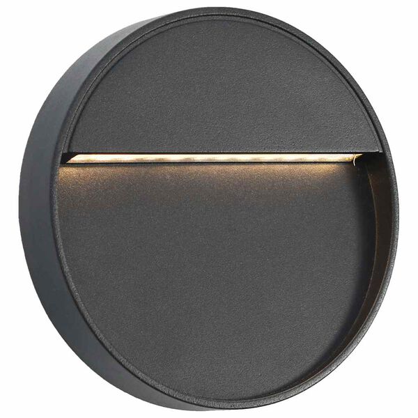 vidaXL Outdoor LED Wall Lights 2 pcs 3 W Black Round