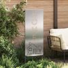 vidaXL Garden Privacy Screen Silver 50 x 140 cm Stainless steel