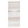vidaXL Rug Beige 100x200 cm Cotton