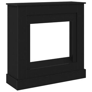 vidaXL Fireplace Surround Black Oak 90x30x90 cm Engineered Wood