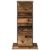 vidaXL Magazine Rack Old Wood 68 x 40 x 123.5 cm Engineered Wood