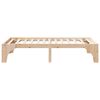 vidaXL Bed Frame Brown 75 x 190 cm Solid Pine Wood
