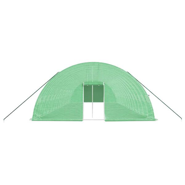 vidaXL Greenhouse with Steel Frame Green 96 m&sup2; 16x6x2.85 m