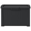 vidaXL Garden Storage Box Anthracite 125 L PP