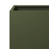 vidaXL Garden Planter Olive Green 40x40x40 cm Steel