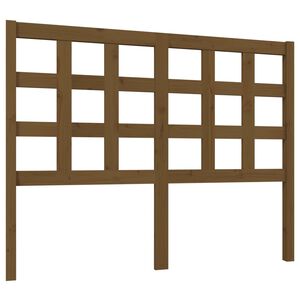 vidaXL Bed Headboard Honey Brown 125.5x4x100 cm Solid Wood Pine