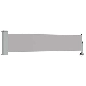 vidaXL Patio Retractable Side Awning 60x300 cm Grey