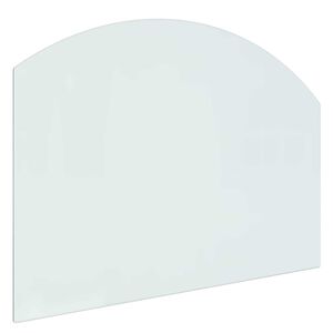 vidaXL Fireplace Glass Plate Transparent 80 x 60 cm Glass