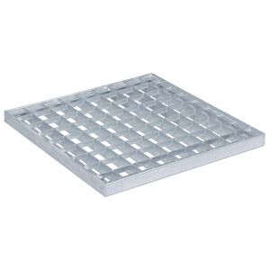 vidaXL Grating Silver 30 x 30 x 2 cm Hot-Dip Galvanised Steel