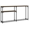 vidaXL Console Table Brown Oak 145x22.5x75 cm Engineered Wood