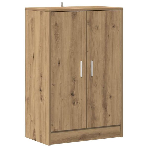 vidaXL Shoe Cabinet Artisan Oak 60x35x92 cm Engineered Wood