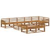 vidaXL Outdoor Sofa Set 9 pcs Natural Solid Acacia Wood