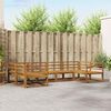 vidaXL Outdoor Sofa Set 6 pcs Natural Solid Acacia Wood