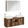 vidaXL Bathroom Cabinet Set 4 pcs Old Wood Engineered Wood